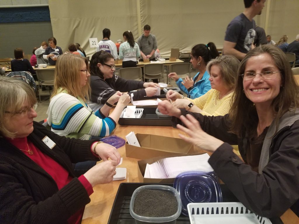 Seed Packing at Willow Creek Community Church